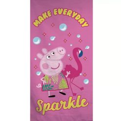   Peppa Pig, Peppa malac Sparkle fürdőlepedő, strand törölköző 