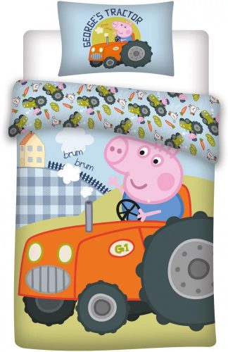 Peppa malac George's Tractor gyerek ágyneműhuzat 