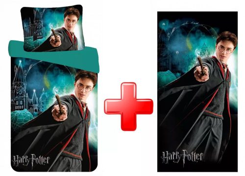 Harry Potter ágyneműhuzat és törölköző szett 140x200cm, 70x140cm