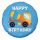 Betonkeverő Happy Birthday Concrete Mixer fólia lufi 36 cm