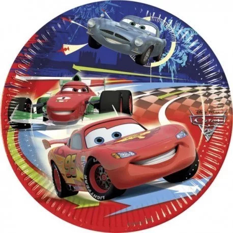 Disney Cars II, Verdák Papírtányér 10 db-os 23 cm