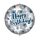 Happy Birthday Blue Silver Stars fólia lufi 46 cm