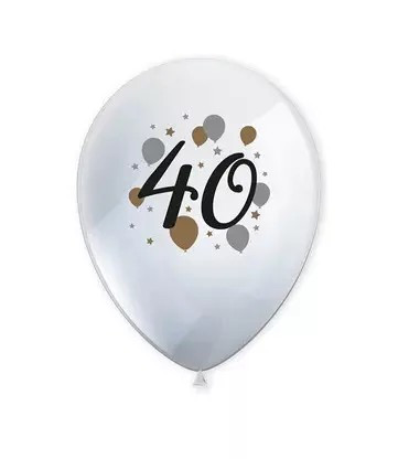 Happy Birthday 40-es léggömb, lufi